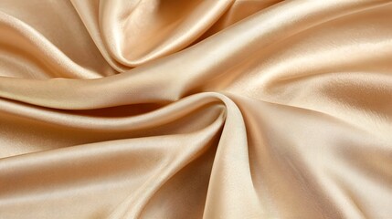 Obraz premium Luxurious Golden Fabric with Elegant Silk Folds and Sophisticated Lighting