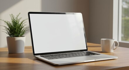 Fototapeta premium laptop on the table