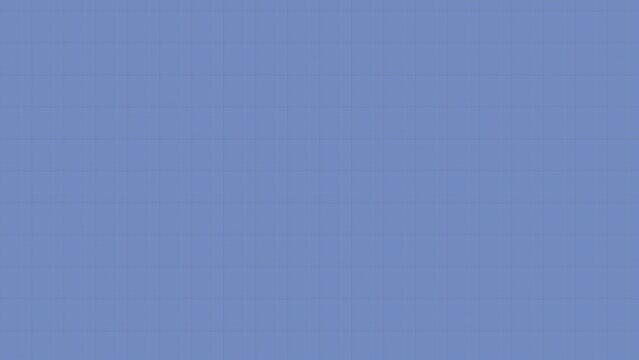 Solid, muted periwinkle blue background.  A subtle, textured, grid pattern is subtly visible