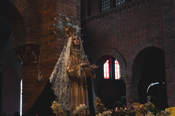 Good Friday, Holy Week procession, traditional Catholic celebration. 