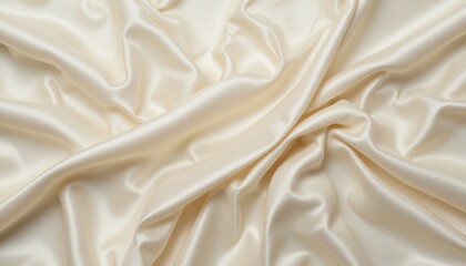 Obraz premium Elegant satin fabric textiles fashion industry soft textures indoor setting close-up view luxury and style