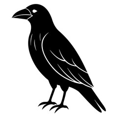 Animal Raven silhouette vector illustrator