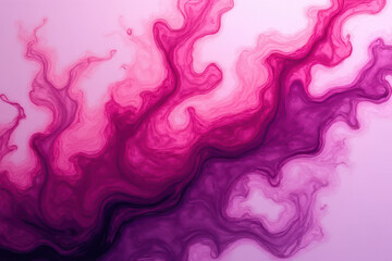 Fototapeta premium Mesmerizing Ink in Water: Close-Up Abstract Photography of Swirling Magenta and Pale Pink Patterns