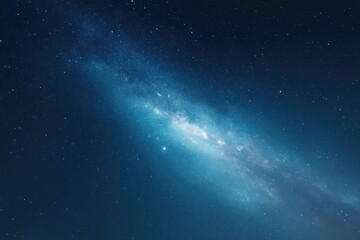 Obraz premium aerial drone shot of vast starry sky capturing mesmerizing beauty of universe bathed in cosmic light