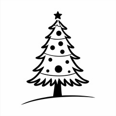 Christmas tree images black and green