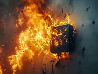 Power Cord Adapter Ignites and Bursts Into Flames During Use