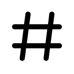 Hashtag Icon Vector Illustration