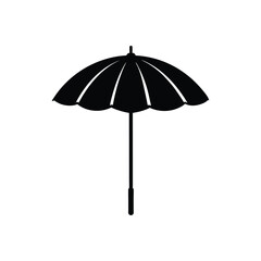 beach umbrella silhouette