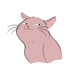 cartoon, cute, character, funny, illustration, anime, cat, pet, kitten, happy, animal, kitty, baby, adorable, design, kawaii, isolated, fun, orange, art, vector, holiday, doodle, sticker, beautiful