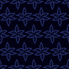 textile design with abstract flower pattern