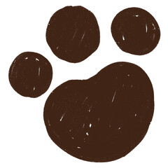 Icon paw animals cute