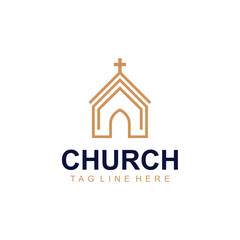 Minimalist Church Logo with Geometric Icon