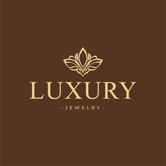 Elegant Floral Jewelry Shop Logo