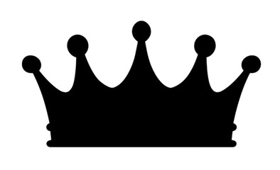 Simple line art crown design.