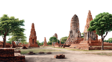 Ancient Ruins: Capture the beauty of weathered brickwork, towering structures. Embracing the charm of historical architecture, and the awe of exploration.