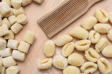 &Ntilde;oquis frescos de patata hechos a mano esitlo italiano