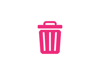 Dustbin icon and illustration design 