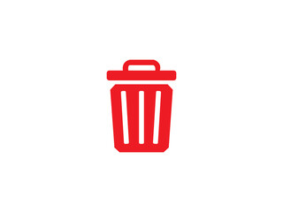 Dustbin icon and illustration design 