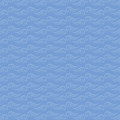 Waves pattern. Nautical and summer illustration. Abstract geometric background