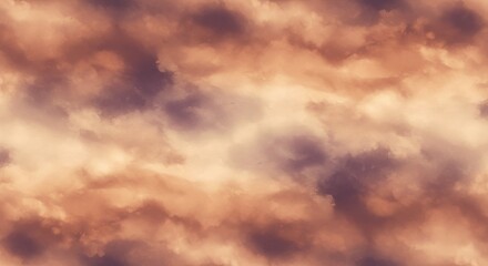 Obraz premium Dramatic sky painting with warm tones and cloudscape texture effect
