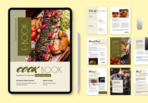 Digital Cookbook Template
