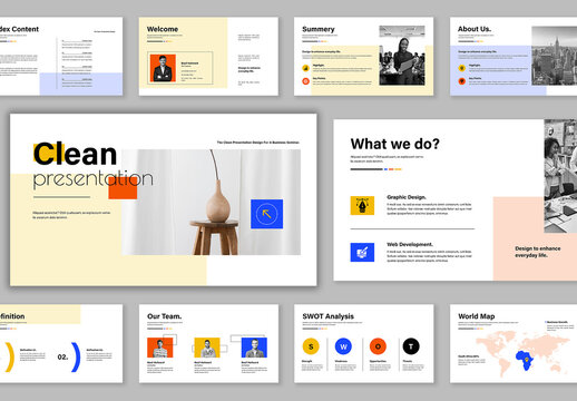 Clean And Minimal Business Presentation Template