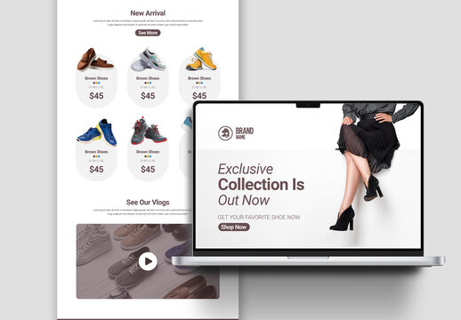 New Arrival Product Follow Up Email Newsletter Layout