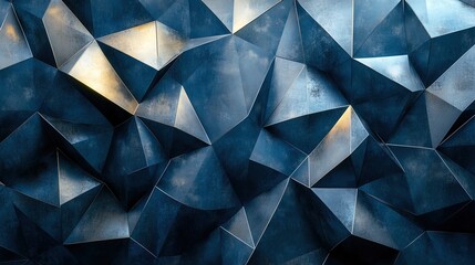 Fototapeta premium Geometric Abstract Background with Metallic Texture