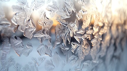 Obraz premium A frosted glass effect background with soft blur and light reflections 