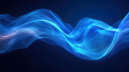Abstract Blue Energy Flow Background