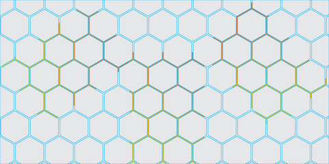 Fototapeta premium Abstract geometric honeycomb pattern with hexagons and triangles in a seamless black design