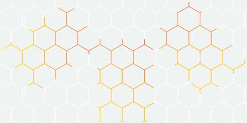Honeycomb seamless pattern with hexagonal shapes and sweet honey design