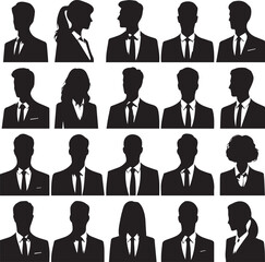 Collection of Business Professional Silhouettes
