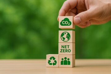 Building Sustainable Futures with CO2 Emission Reduction and Net Zero Goals Using Eco-Friendly Building Blocks for a Greener Tomorrow