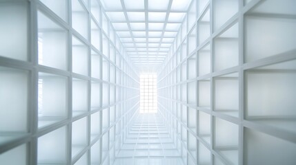 Fototapeta premium A minimalist white abstract background
