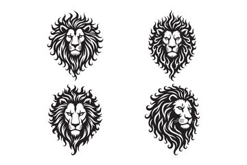 Tribal Lion Head Vector Art