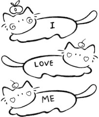 set of funny animals