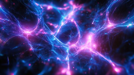 A colorful abstract illustration of energy flowing through space