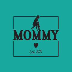 ommy Est 2025 Silhouette Graphic T-shirt Design