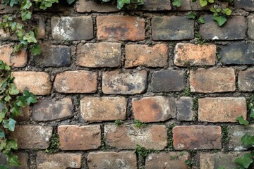 Fototapeta premium A bricklayer at work, laying bricks to build walls. Perfect for construction, architecture, and labor-themed visuals