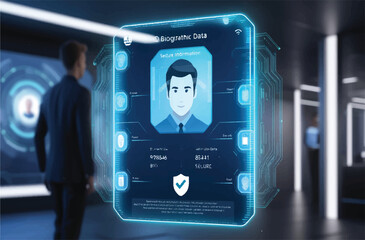 Adobe IllustratorLeonardo_Phoenix_09_Futuristic_interface_scanning_a_fingerprin
