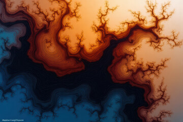 Obraz premium Mesmerizing Ink in Water: Abstract Photography of Swirling Colors and Movement