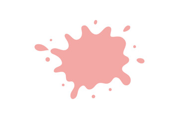 Blush paint splash vector on white background