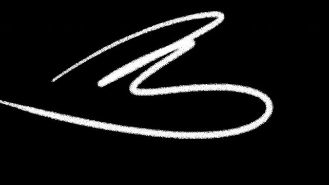 Monochromatic animation of white grunge pencil and brush doodle lines and textures on black background. Low frame rate effect. Seamless loop.