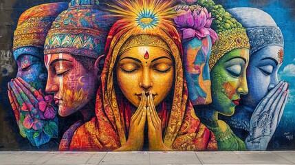 Fototapeta premium Mural of Peaceful Meditation
