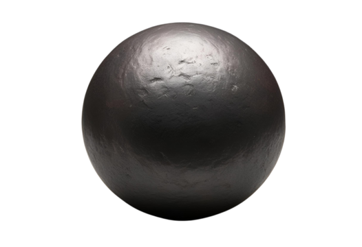 Iron ball weapon with deadly impact and powerful steel construction.