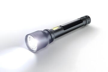 Bright Flashlight Emitting a Focused Beam in a Dark Space