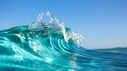 Turquoise Ocean Wave Splash