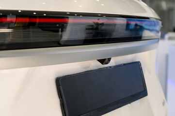 Close up of rear taillight on a vehicle