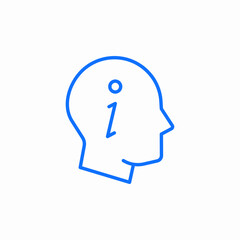head information icon icon sign vector